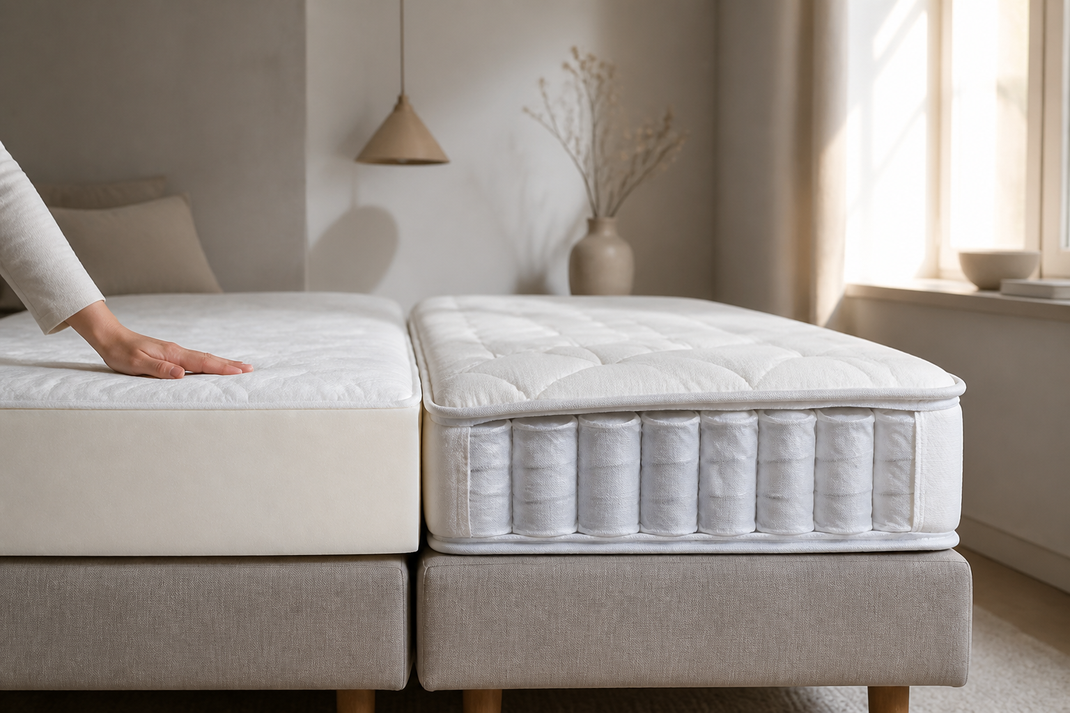 Koudschuimmatras vs pocketveringmatras: welke koop je voor een boxspring?